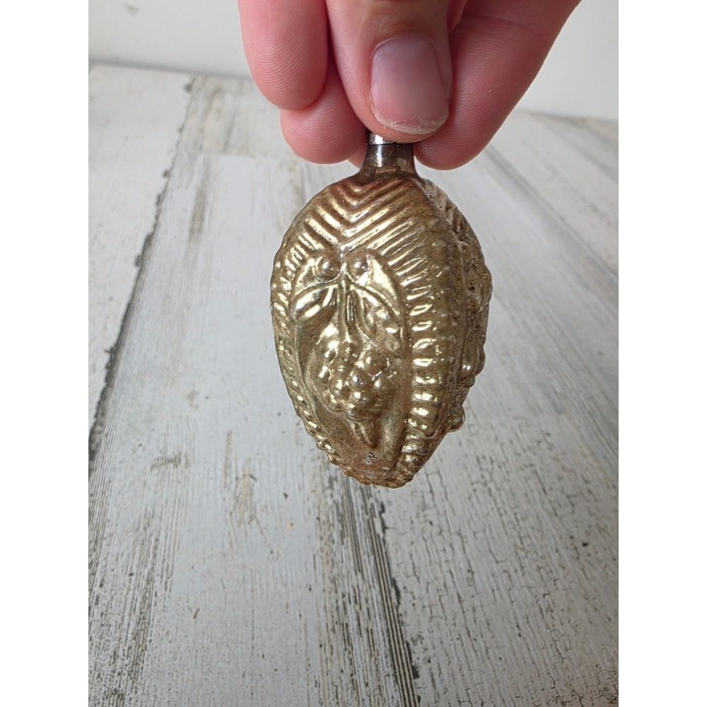 Antique flower mercury glass ornament Xmas tree